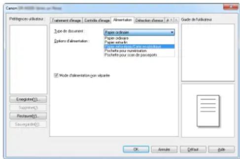 CANON imageFORMULA DRM260 - Placement des cartes - 1