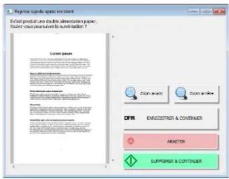 CANON imageFORMULA DRM260 - Lorsque vous utilisez la fonction permettant d'ignorer la détection de double alimentation - 1