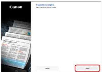 CANON imageFORMULA DRM260 - Cliquez sur [Quitter] pour terminer l'installation des logiciels. - 1