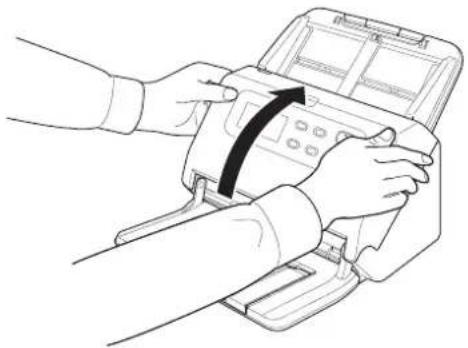 CANON imageFORMULA DRM260 - Ouverture et fermeture de la partie avant - 4
