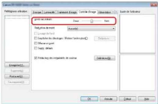 CANON imageFORMULA DRM260 - Si vous souhaitez améliorer les contours d'images - 1