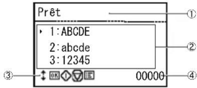 CANON imageFORMULA DRM260 - Exemples relatifs au panneau d'affichage - 1