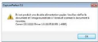 CANON imageFORMULA DRM260 - Que faire lorsqu'une double alimentation est détectée - 2