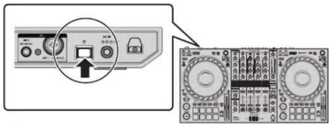 PIONEER DDJ1000 - Press the [☐] switch on the rear panel of this unit to turn this unit on. - 1