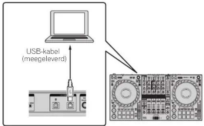 PIONEER DDJ1000 - Sluit dit toestel aan op uw computer met een USB-kabel. - 1