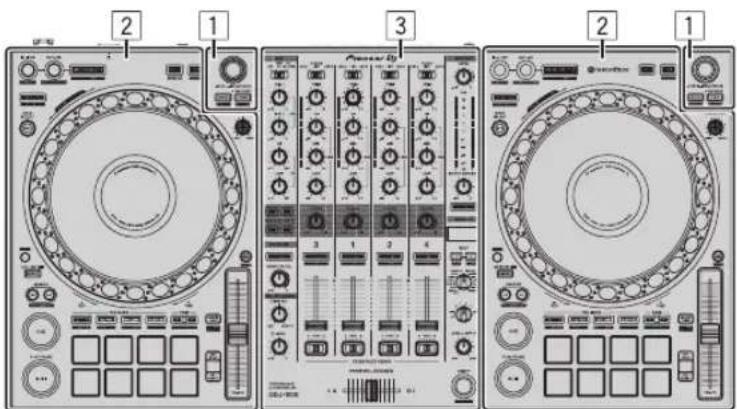PIONEER DDJ1000 - Part names - 1