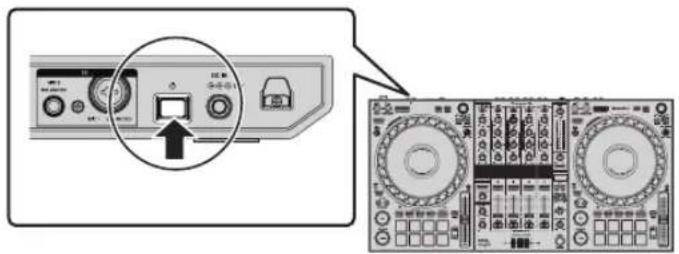 PIONEER DDJ1000 - Включите устройство, нажав выключатель [◎] на его задней панели. - 1