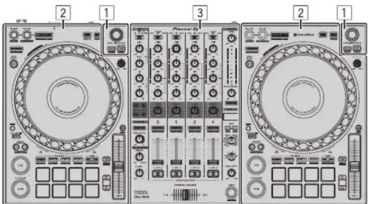 PIONEER DDJ1000 - Nome das peças - 1