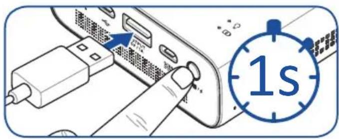 ASUS ZenBeam Go E1Z - Connecteur des appareils USB type-c - 4