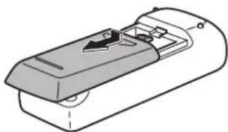 SHARP PN70TW3A - Mise en place des piles - 1