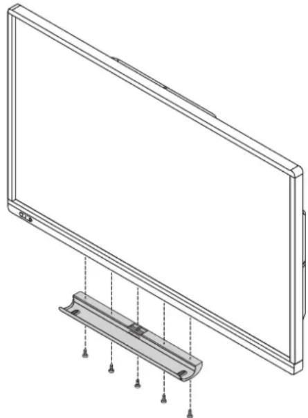 SHARP PN70TW3A - ■Anbringen der Ablage - 1