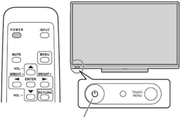 SHARP PN70TW3A - Einschalten - 1