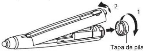 SHARP PN70TW3A - Inserción de la pila - 1