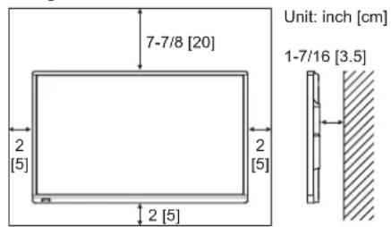SHARP PN70TW3A - MOUNTING PRECAUTIONS - 1