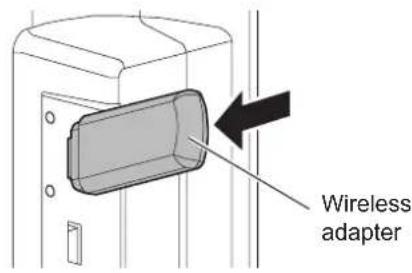 SHARP PN70TW3A - Connecting the wireless adapter - 2