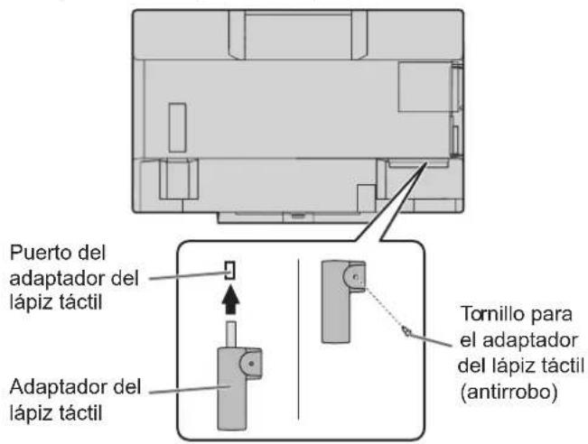 SHARP PN70TW3A - Conexión del adaptador del lápiz táctil - 1
