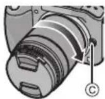 PANASONIC LUMIX G VARIO 45150mm OIS - Allineare i segni per l'installazione dell'obiettivo (segni rossi) sul corpo della fotocamera e sull'obiettivo, quindi ruotare l'obiettivo nella direzione individata alla freccia finché - 1