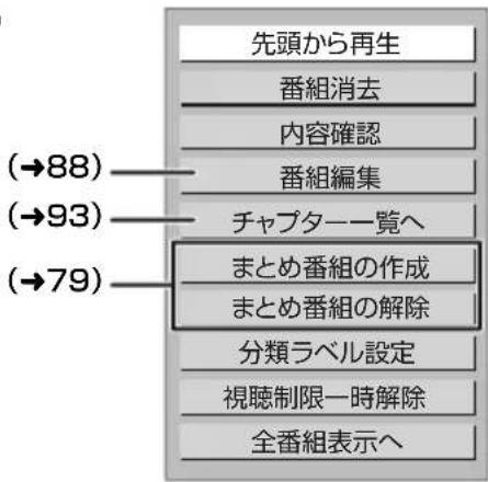 PANASONIC DMRUBZ2030 - 項目左、右、左押（→下記） - 1