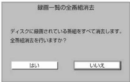 PANASONIC DMRUBZ2030 - 錄画一覽の全番組消去 - 1