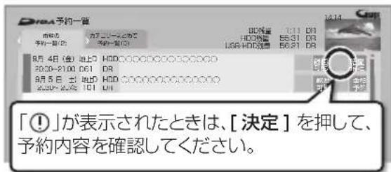 PANASONIC DMRUBZ2030 - 「予約を登録する」たは「修正を反映する」を選ご、決定押す - 1