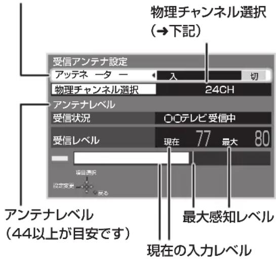 PANASONIC DMRUBZ2030 - 入力レパターンが最大にのうに、アンテナの向きを調整する - 1