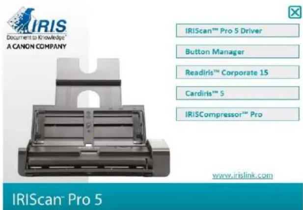 IRIS IRIScan Pro 5 File - Installation - 1