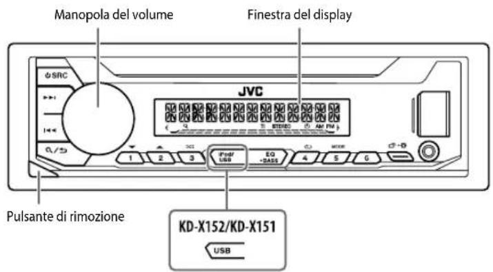 JVC KDX152 - Frontalino - 1