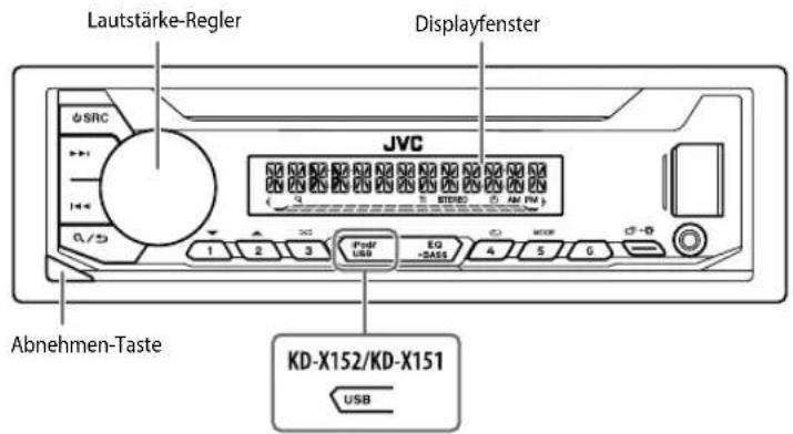 JVC KDX152 - Frontblende - 1