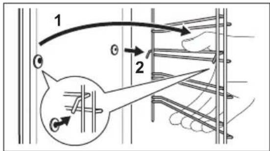 AEG EEB230010M - Cómo quitar: Apoyos de baldas - 2