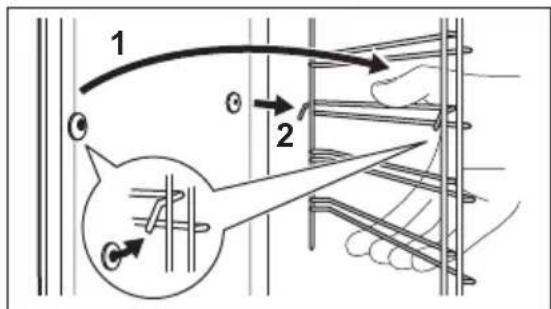 AEG EEB230010M - How to remove: Shelf supports - 2