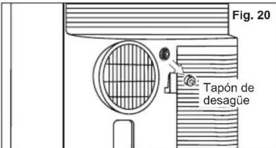 AEG AXP35U538CW - Instrucciones de drenaje - 1