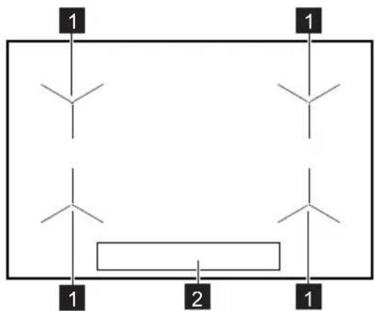 AEG HB3333MM11 - Cooking surface layout - 1