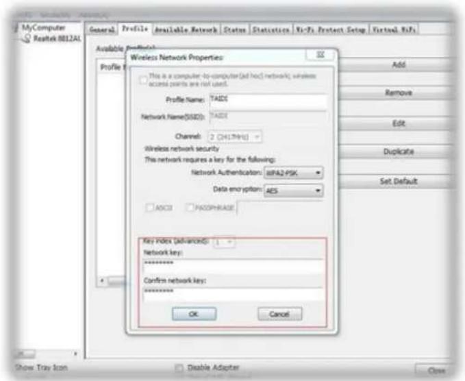 LEVELONE WUA1810E - Sélectionnez le mot de passe sans fil pour vous connecter. - 1