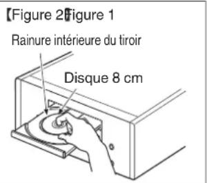 Figure 2 figure 1 Rainure intérieure du tiroir Disque 8 cm