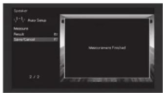 YAMAHA RXA3070 - 3Utilisez les touches de curseur pour selectionner « Measure » et appuyez sur ENTER. - 1