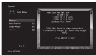 YAMAHA RXA3070 - 2Coloque el micrófono YPAO en la posición de escucha y conectelo a la toma YPAO MIC del panel delantero. - 1