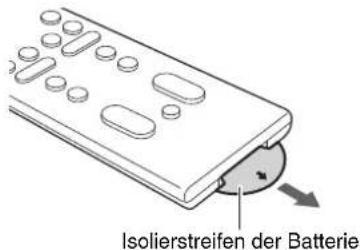 YAMAHA YAS107 - Vorbereiten der Fernbedienung - 1