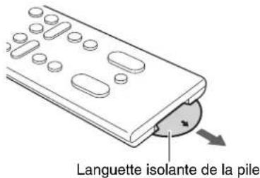 YAMAHA YAS107 - Préparation de la télécommande - 1