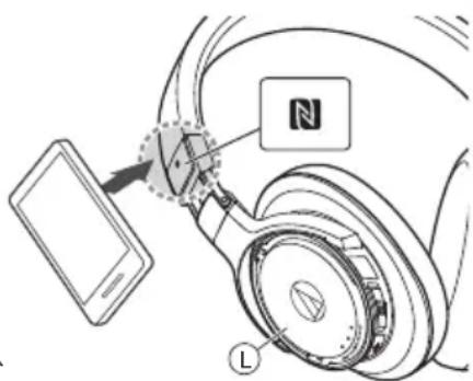 AUDIO TECHNICA ATHDSR9BT - NFC対応Bluetooth機器とアリングする - 1