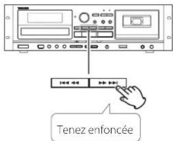 TASCAM CDA580 - Recherche d'un passage de piste ou de fichier - 1