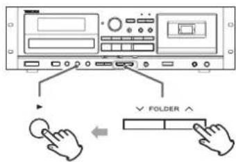 TASCAM CDA580 - Sélection d'un dossier - 1