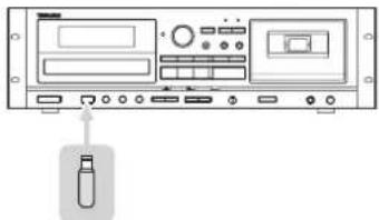 TASCAM CDA580 - Branchez une clé USB externe au port USB de cet appareil. - 1