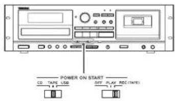 TASCAM CDA580 - Mise sous ou hors tension - 2