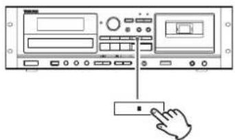 TASCAM CDA580 - Parar la reproducción - 1