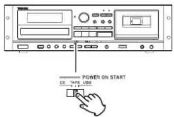 POWER ON START CD TYPE USB