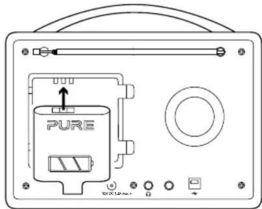 PURE Evoke H4 Prestige Edition - U installeert een ChargePAK als volgt: - 2