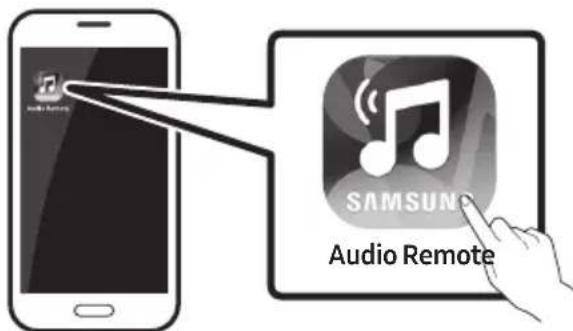SAMSUNG HWN550 - Launching the Samsung Audio Remote App - 1