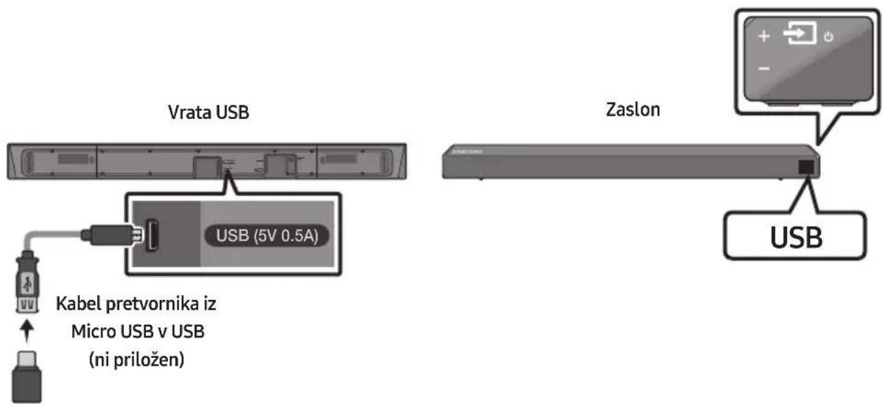 SAMSUNG HWN550 - POVEZOVANJE NAPRAVE ZA SHRANJEVANJE USB - 1