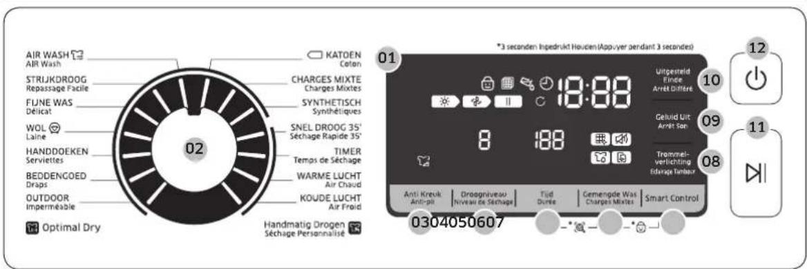 SAMSUNG DV90M8204AWET - Vor der Inbetriebnahme des Geräts - 1