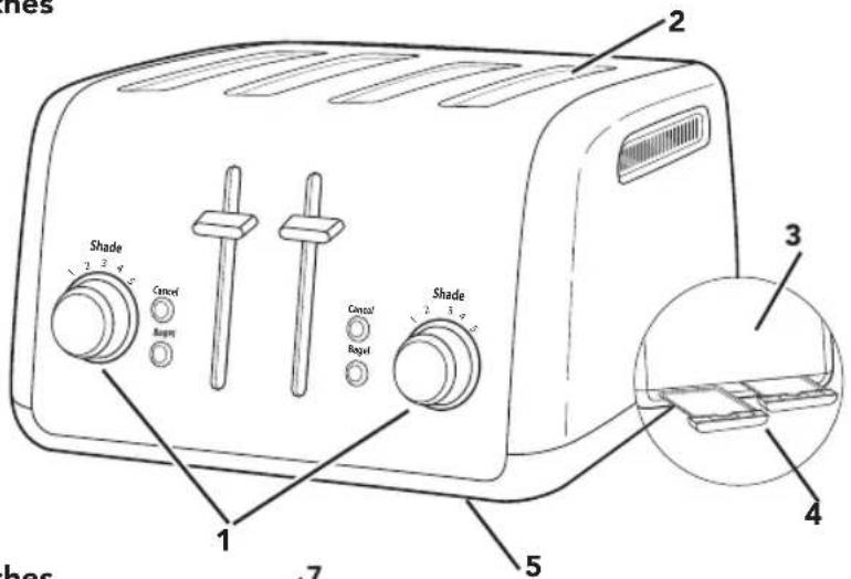 KITCHENAID KMT4115 - PIÈCES ET CARACTÉRISTIQUES - 1
